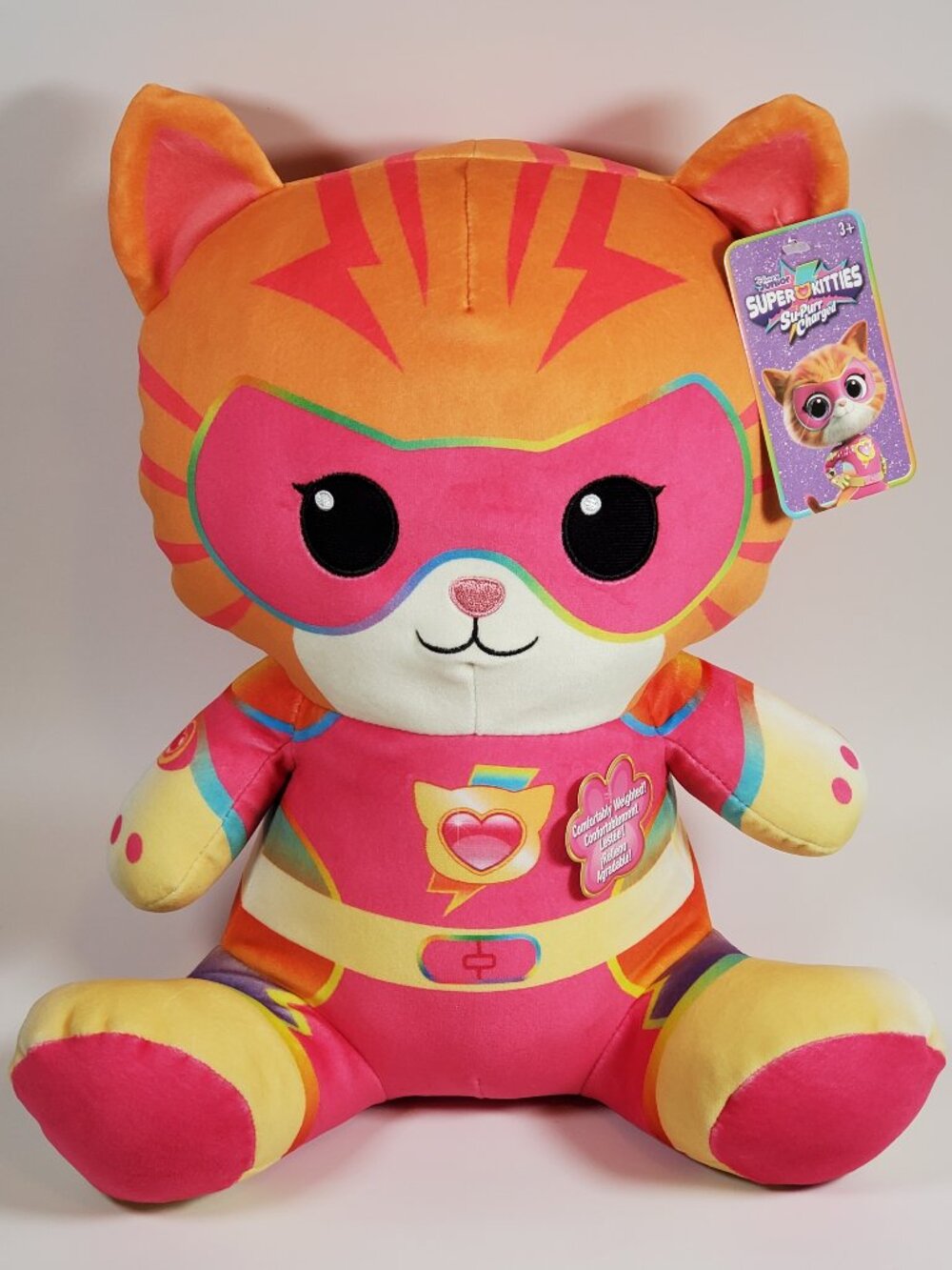 Disney Junior Super Kitties SU-PURR Charged 14" Ginny 2lb Weighed Plush NEW